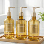 3-Piece Shower Soap Dispenser Set – Shampoo, Conditioner & Body Wash