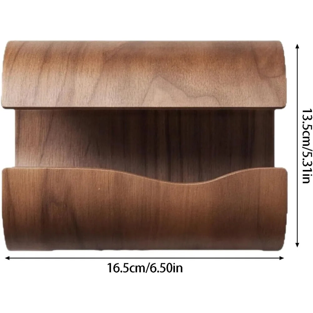 Natural Wood Tissue Box Cover – Rustic Scandinavian Tissue Holder
