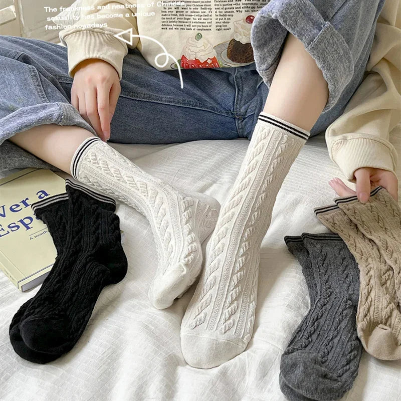 Women's Non-Slip Plush Knitted Socks