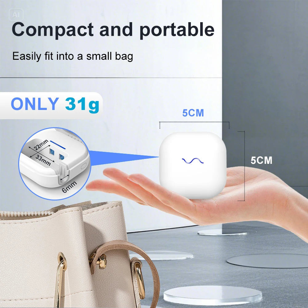 Portable UV Toothbrush Sterilizer – Rechargeable Travel Sanitizing Case