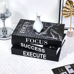 Luxe Decorative Faux Book Box – Minimalist Coffee Table Accent