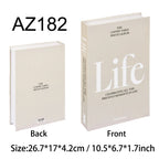 Luxe Decorative Faux Book Box – Minimalist Coffee Table Accent