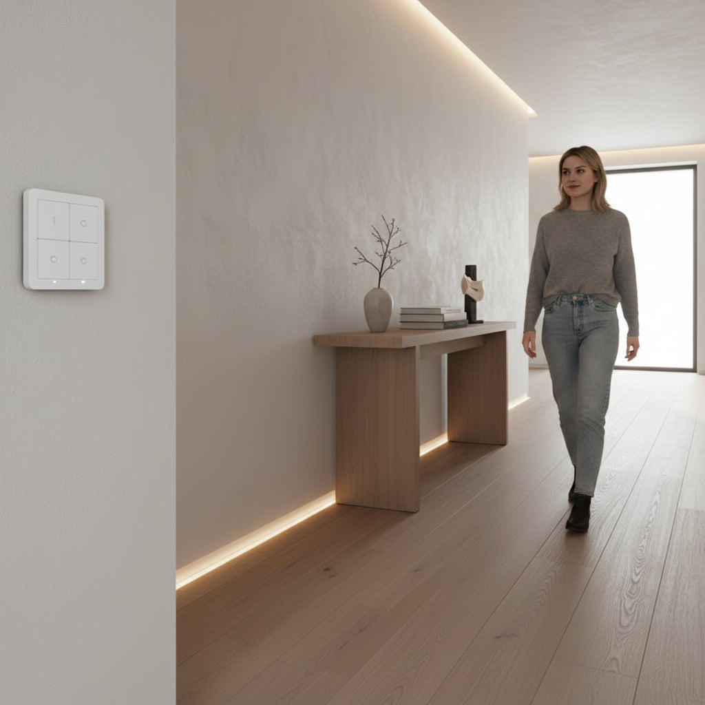MOES 4-Button Smart Scene Switch – Wireless ZigBee Home Controller