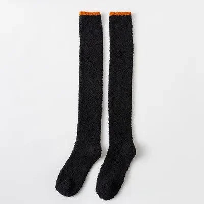 Women's Winter Coral Fleece Over-Knee High Socks