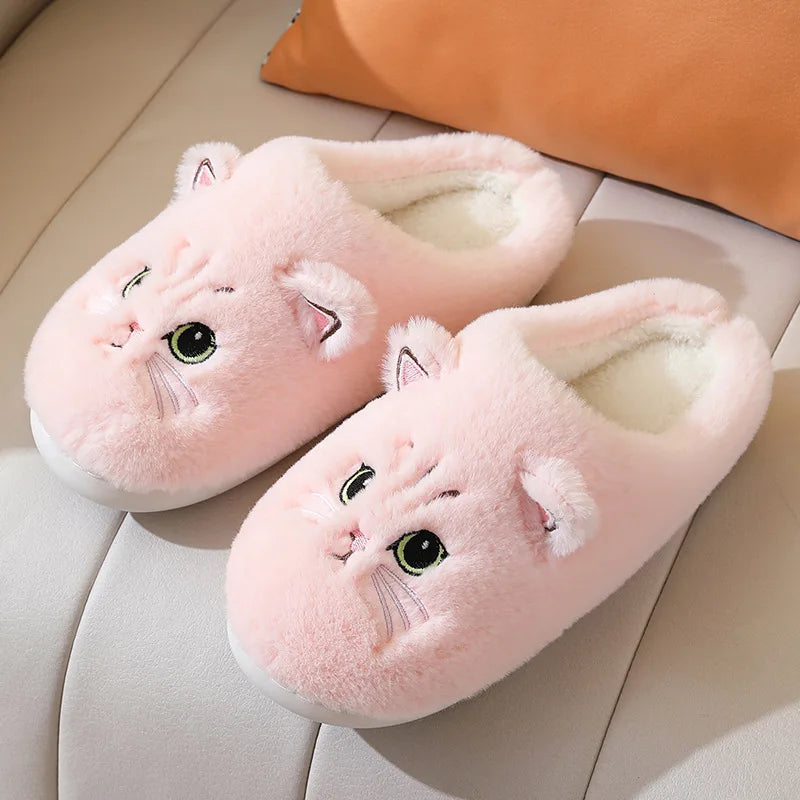 Women's Winter Home Cat Slippers