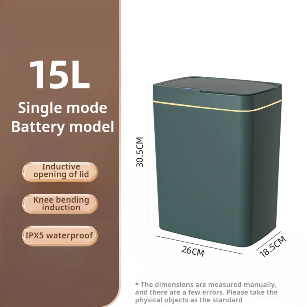 Smart Touchless Trash Can – 15L