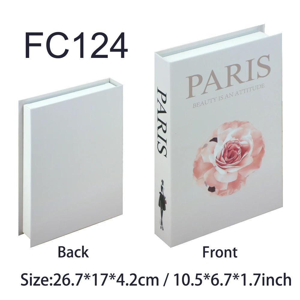 Luxe Decorative Faux Book Box – Minimalist Coffee Table Accent