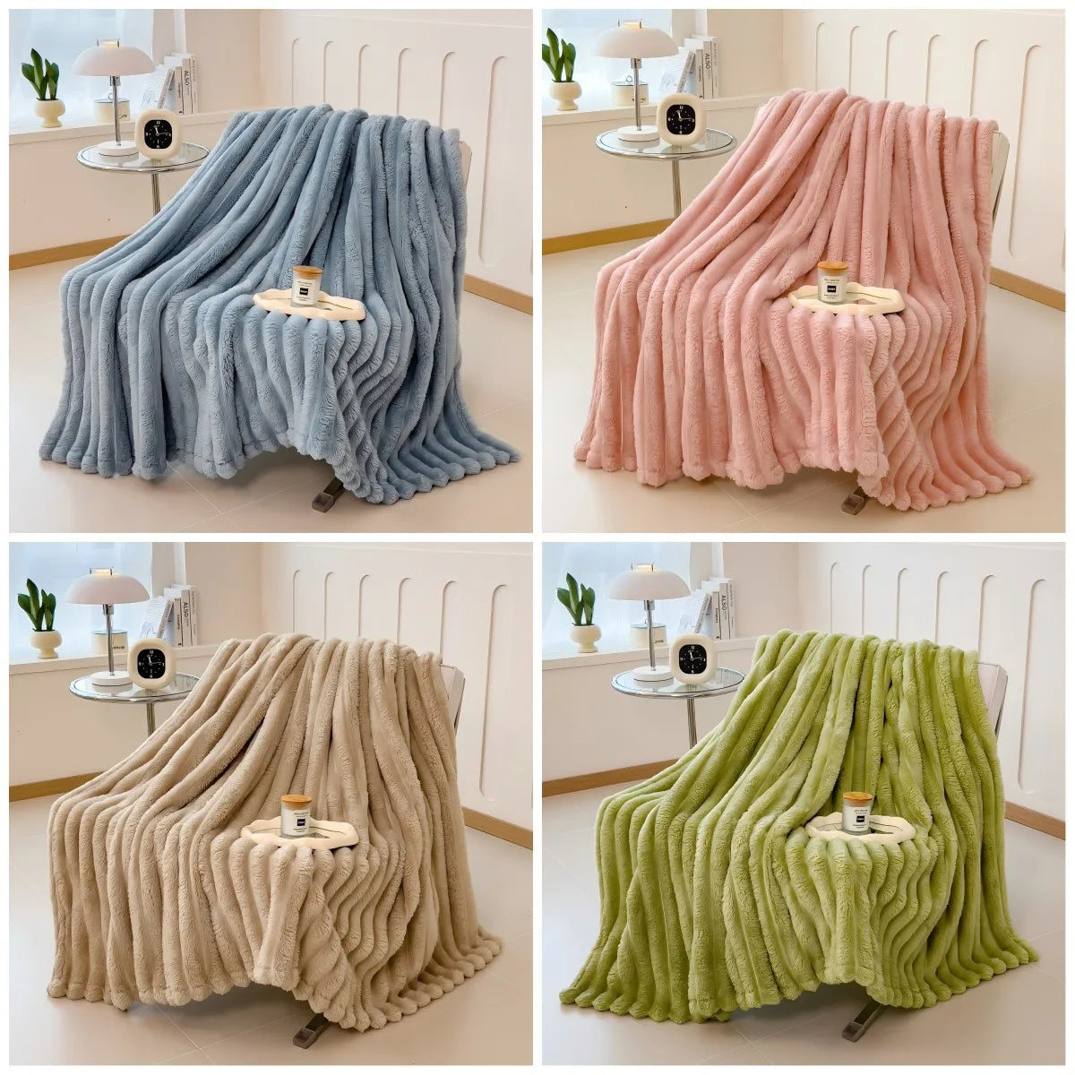 Striped Multifunctional Blanket