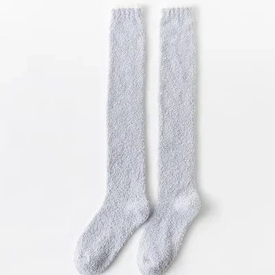 Women's Winter Coral Fleece Over-Knee High Socks