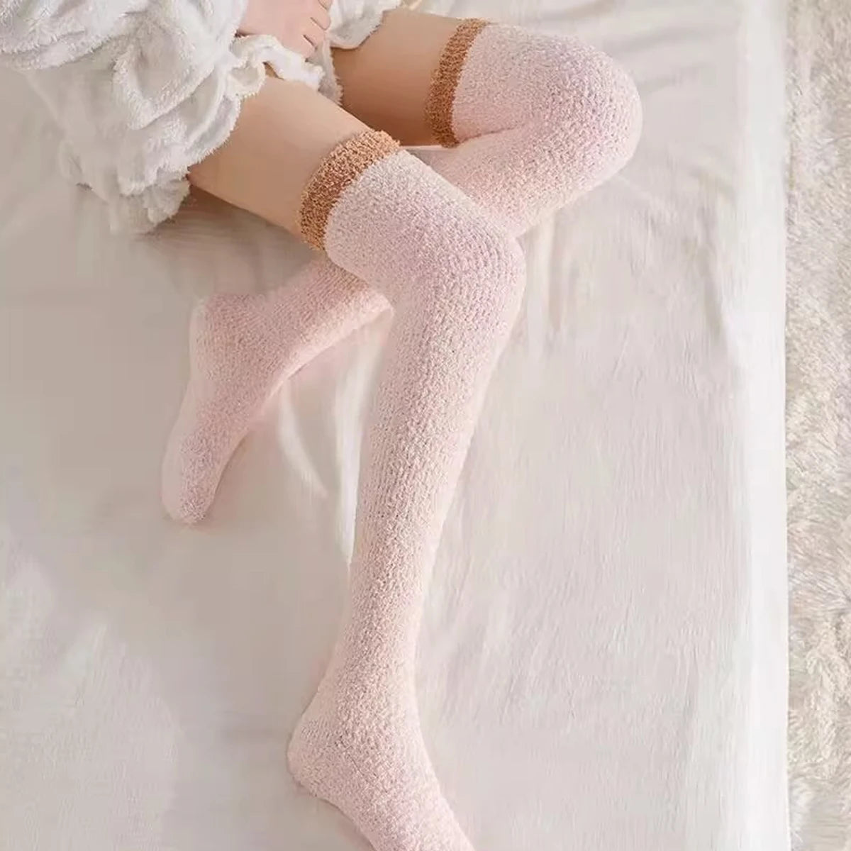 Women's Non-Slip Plush Knitted Socks