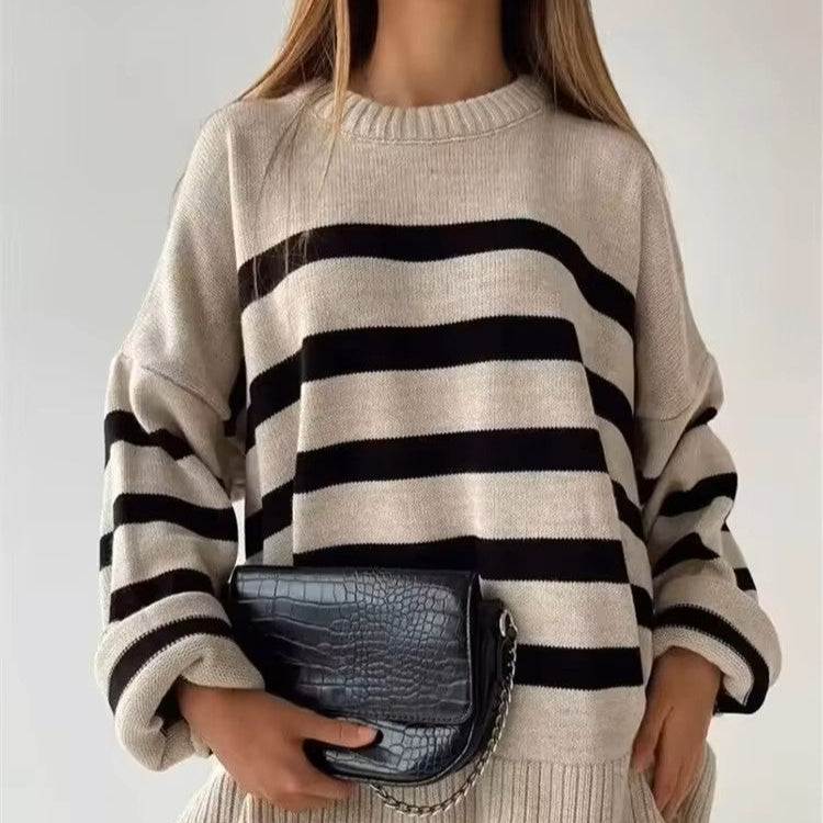 Women’s Striped Pullover Sweater