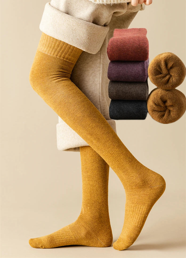 Women's Non-Slip Plush Knitted Socks