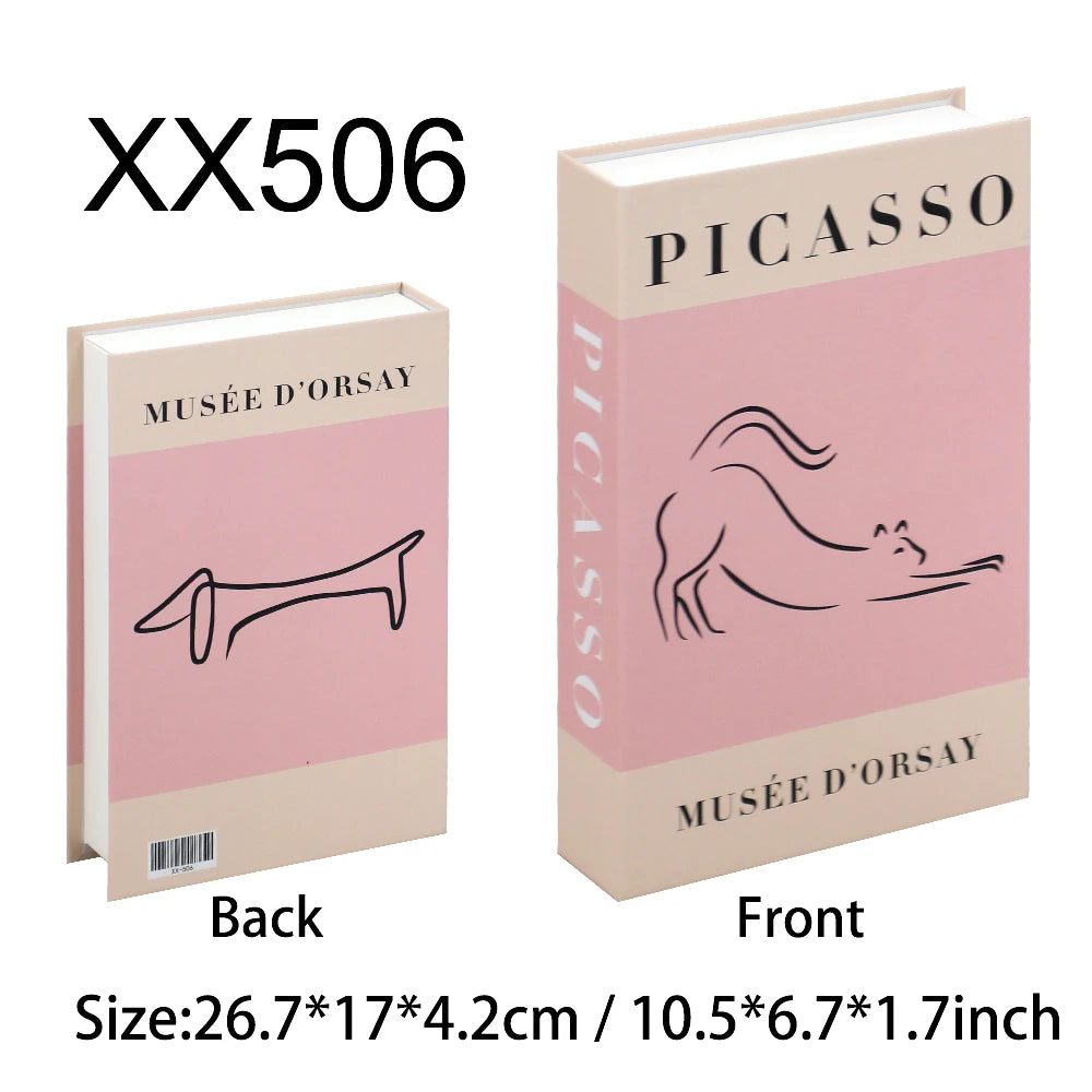 Luxe Decorative Faux Book Box – Minimalist Coffee Table Accent