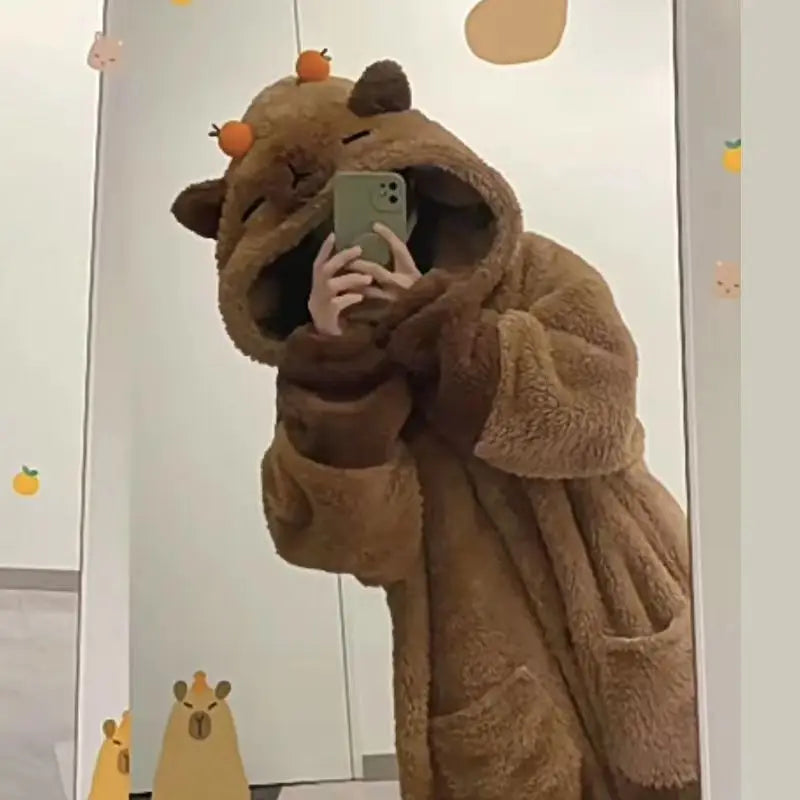 Winter Capybara Cosplay Costume