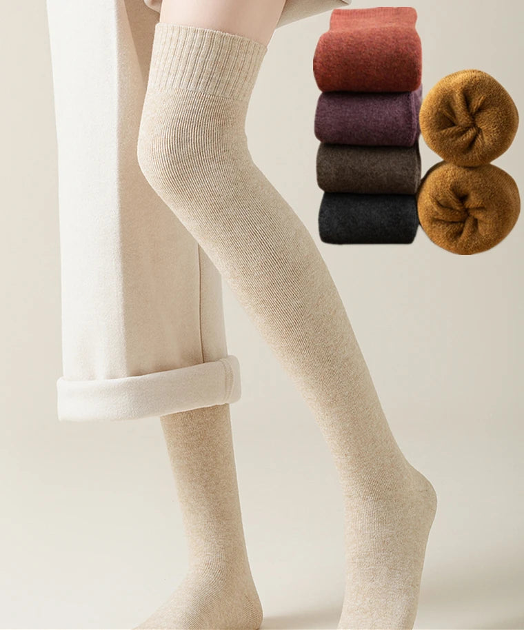 Women's Non-Slip Plush Knitted Socks