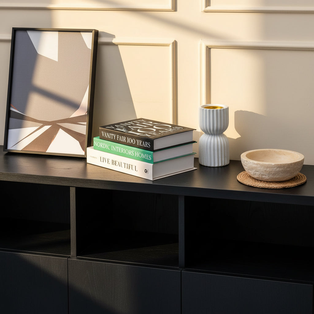 Luxe Decorative Faux Book Set (3-Piece) – Designer Coffee Table Decor