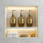 3-Piece Shower Soap Dispenser Set – Shampoo, Conditioner & Body Wash