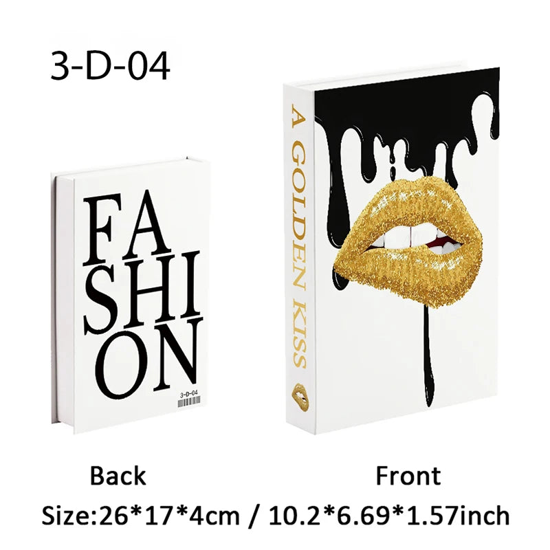 Faux Book Storage Box – Luxe Perfume Designer Coffee Table Decor