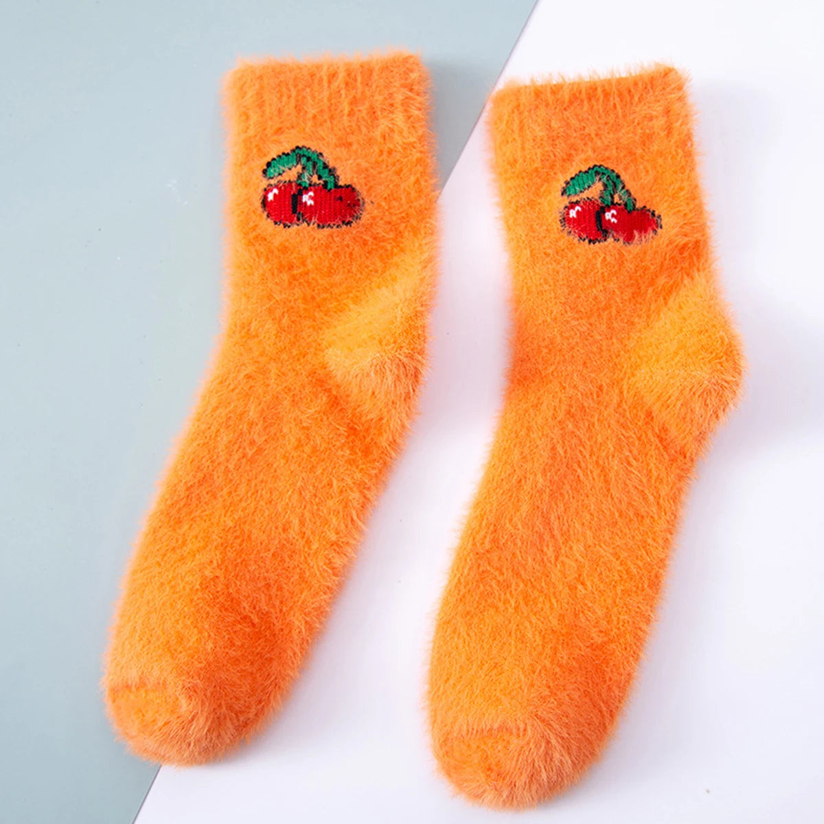 Women's Non-Slip Plush Knitted Socks