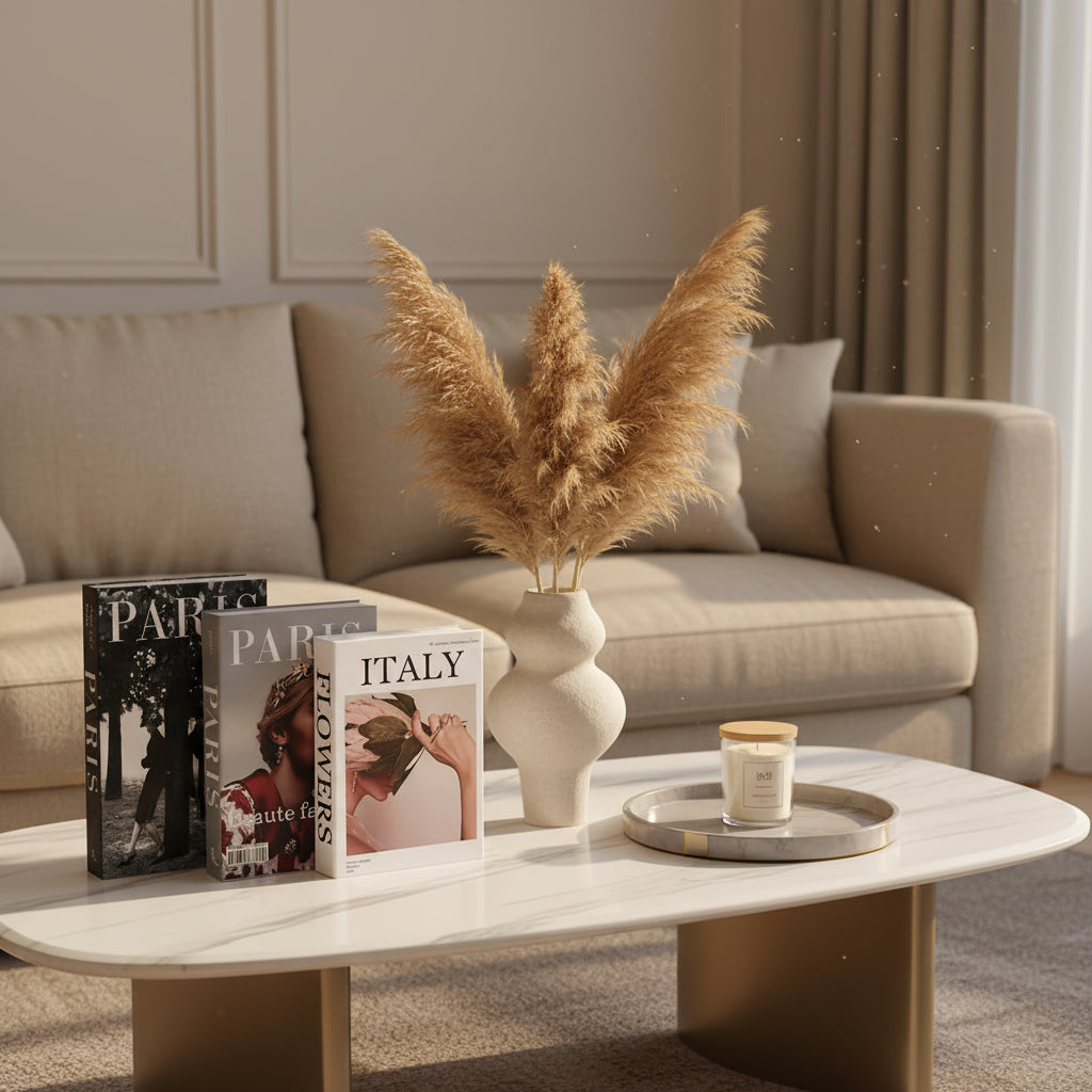 Luxe Decorative Faux Book Set (3-Piece) – Designer Coffee Table Decor