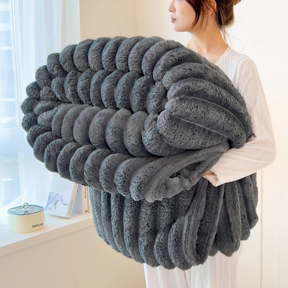 Striped Multifunctional Blanket