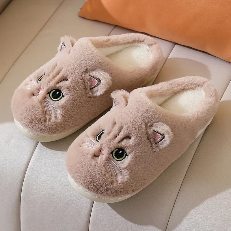 Women's Winter Home Cat Slippers