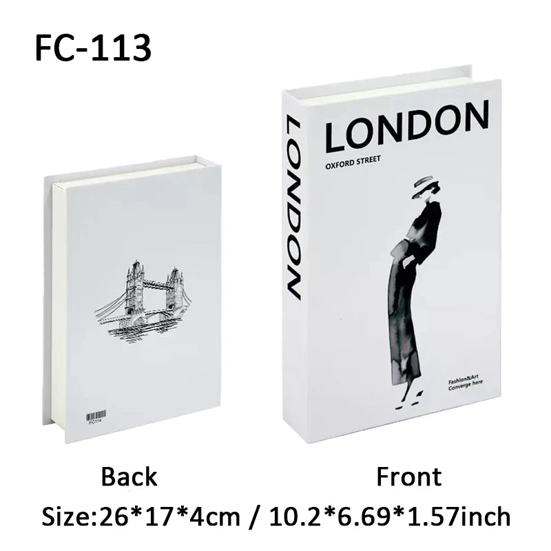 Faux Book Storage Box – Luxe Perfume Designer Coffee Table Decor