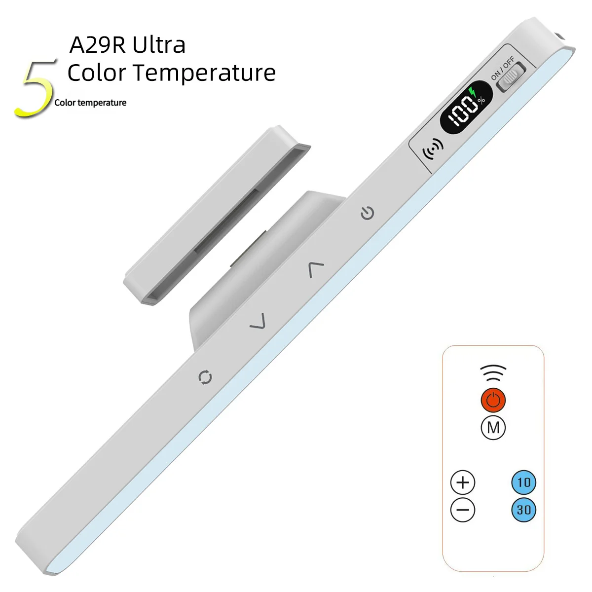 Rechargeable Magnetic LED Table Lamp – Touch Control & Adjustable Light