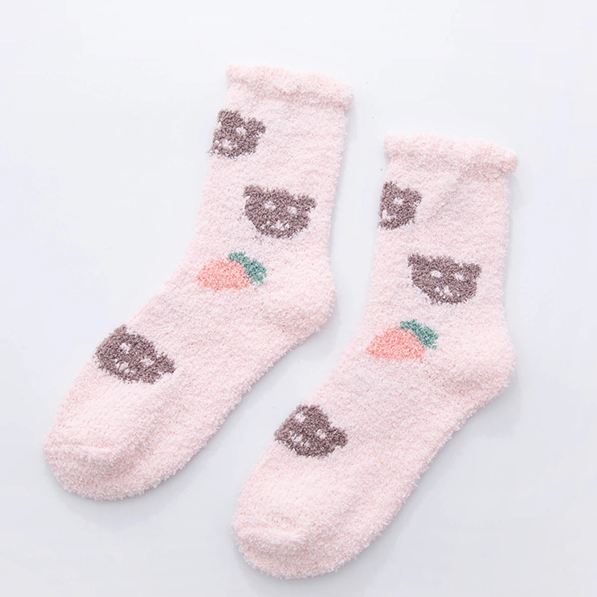 Women's Non-Slip Plush Knitted Socks