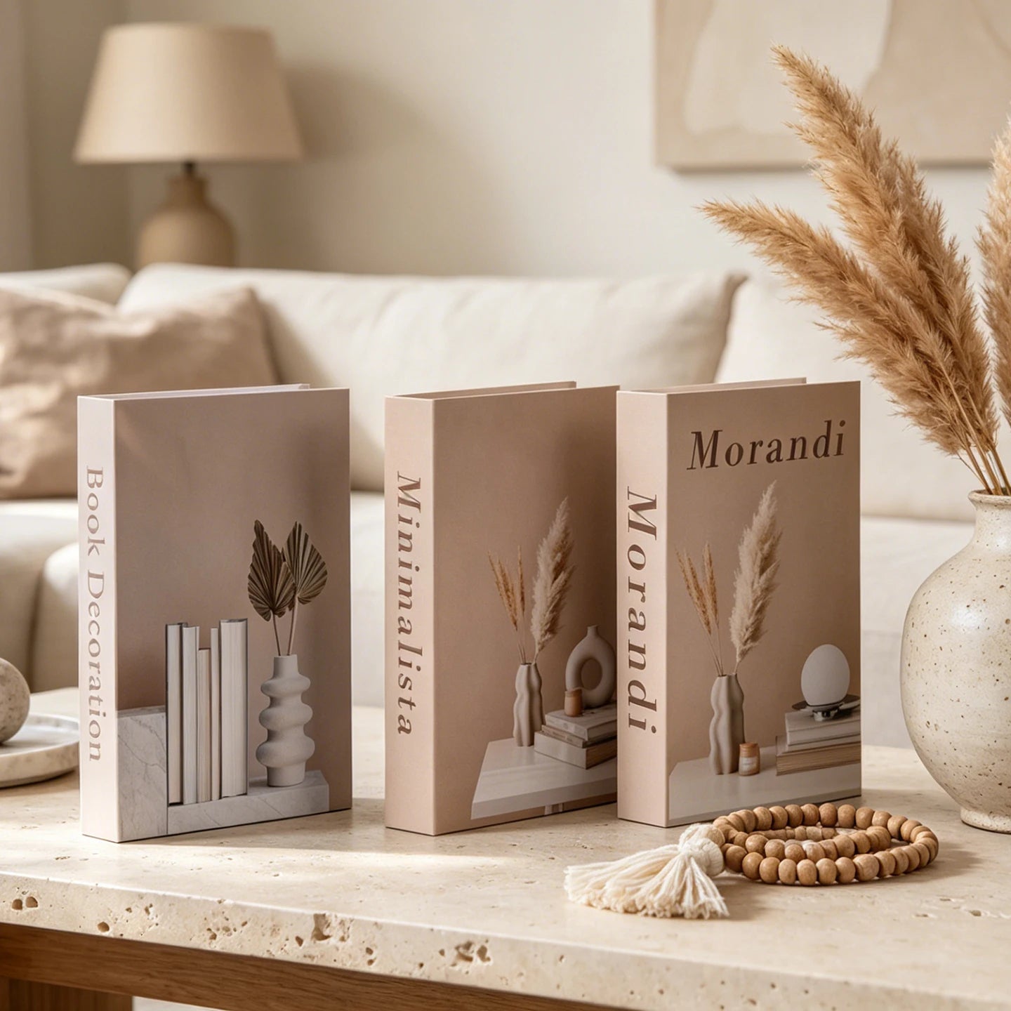 Morandi Decorative Book Box – Luxury Coffee Table Storage Decor