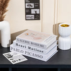 Luxe Decorative Faux Book Set (3-Piece) – Designer Coffee Table Decor