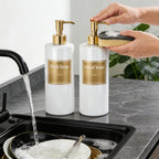 Elegant Refillable Soap Dispenser Set