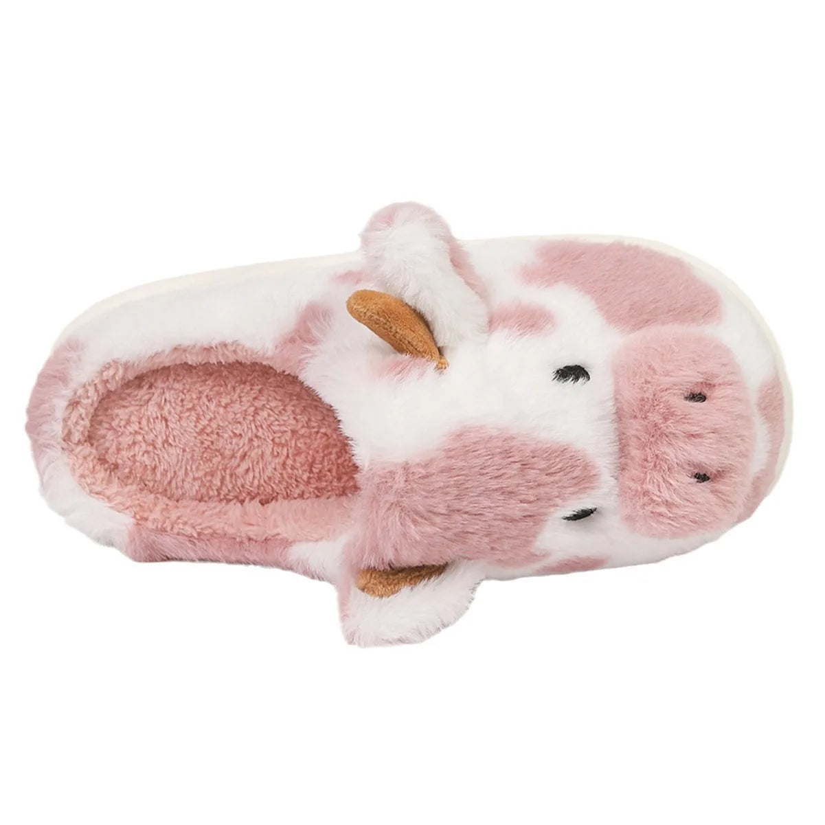 Pallene Cow Milk Fuzzy Slippers