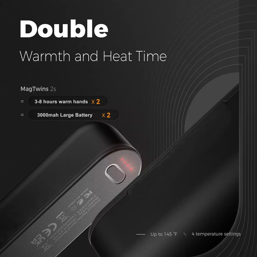 New 2-in-1 Magnetic Rechargeable Hand Warmers