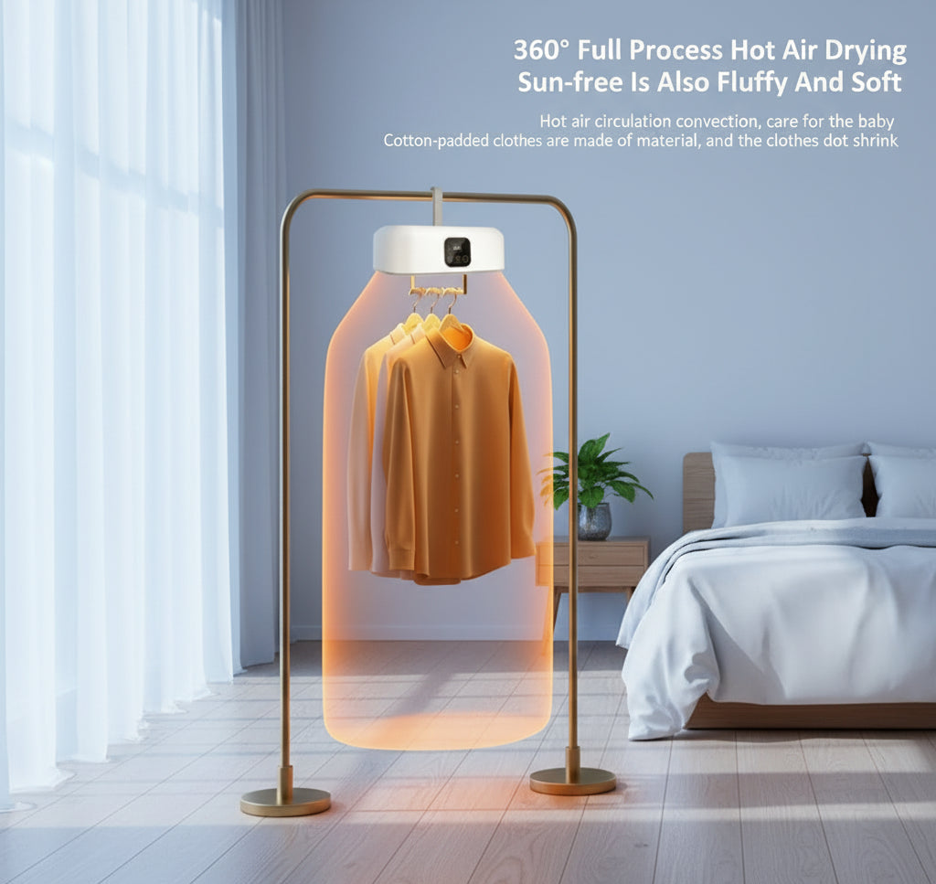 Portable Foldable Clothes Dryer with UV Sterilization