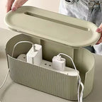 Nordic Cable Management Box – Desktop Plug & Wire Organizer