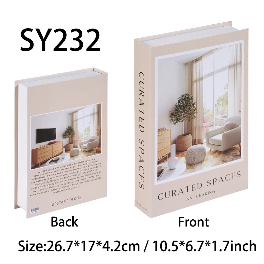 Morandi Decorative Book Box – Luxury Coffee Table Storage Decor