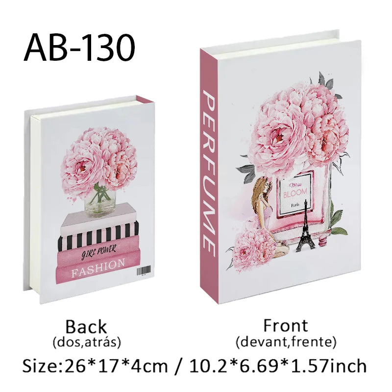 Faux Book Storage Box – Luxe Perfume Designer Coffee Table Decor